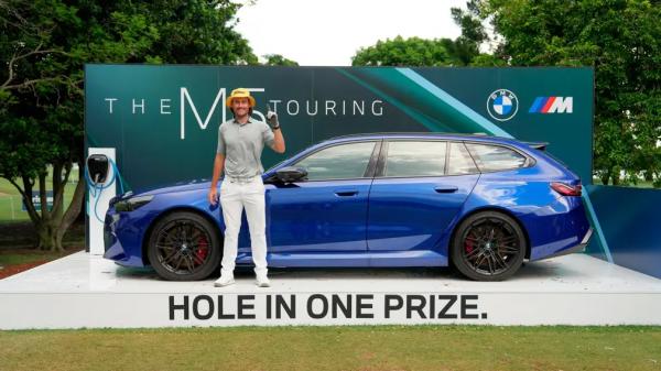 Гольфист одним ударом выиграл BMW M5 Touring за $200 тысяч — идеальный рабочий день Гольфист одним ударом выиграл BMW M5 Touring за $200 тысяч — идеальный рабочий день