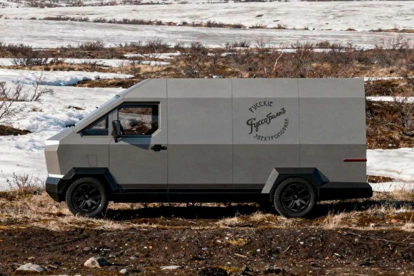 Руссо-Балт: российский электрический фургон с дизайном в стиле Tesla Cybertruck