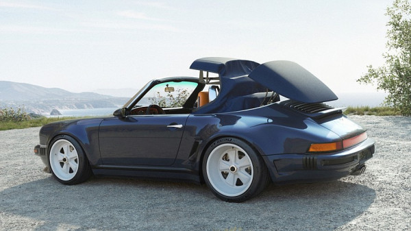 Рестомод Porsche 911 Carrera Cabriolet от Singer: убирающиеся фары и новый откидной верх