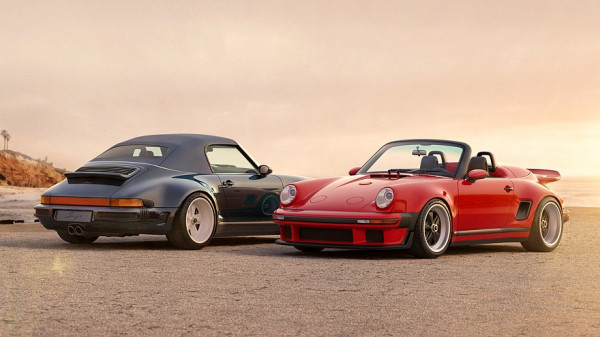 Рестомод Porsche 911 Carrera Cabriolet от Singer: убирающиеся фары и новый откидной верх
