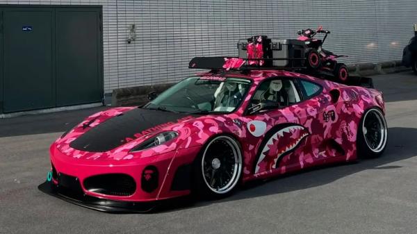 Ferrari F430 превратили в безумный проект с багажником на крыше